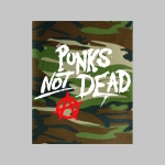 Punks not Dead pánske maskáčové tričko 100 %bavlna 